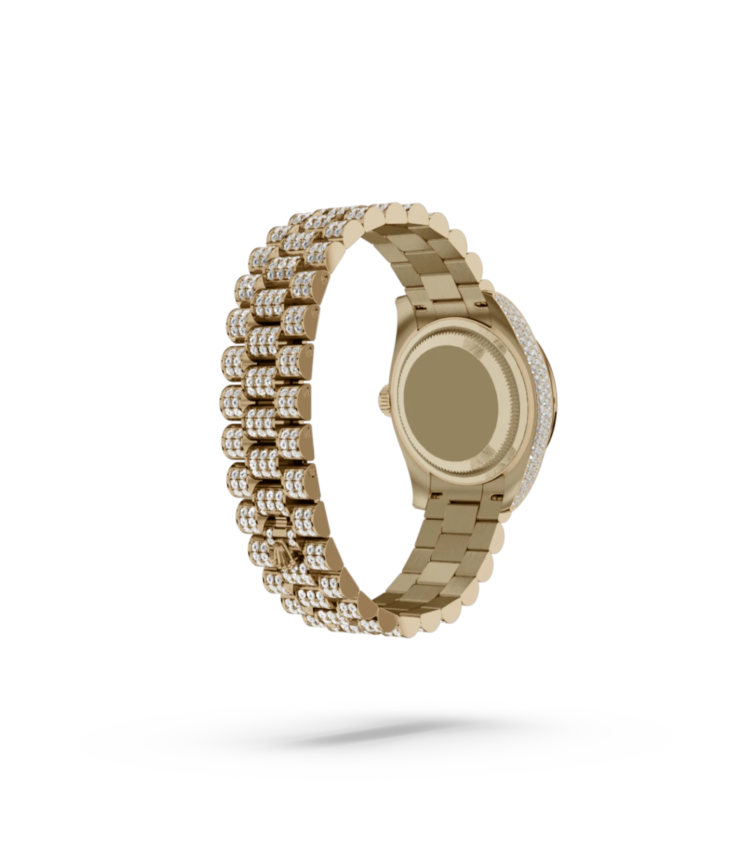 Rolex Lady-Datejust in 18 ct yellow gold with case sides and lugs set with diamonds, M279458RBR-0001 - Chung Fatt Kee