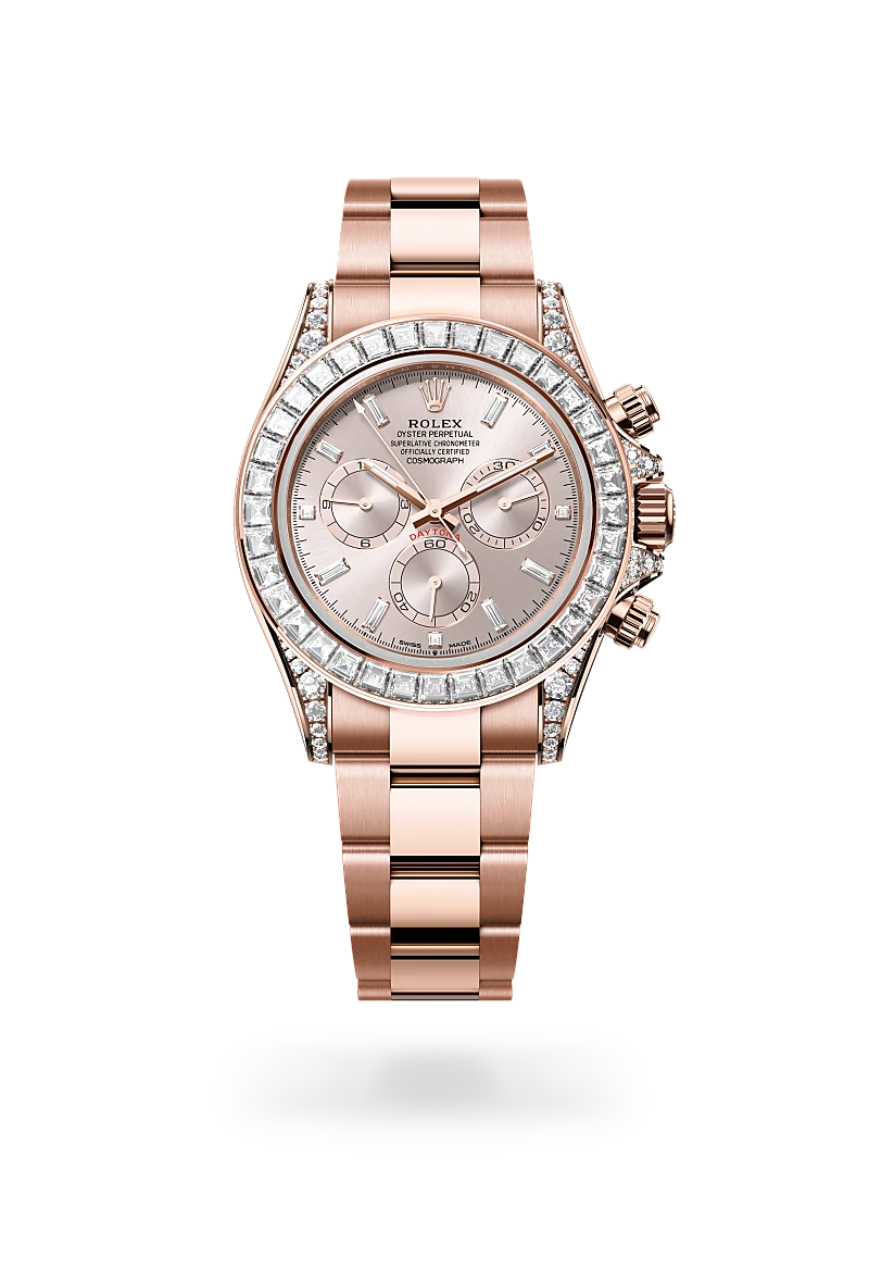 Rolex Cosmograph Daytona in 18 ct Everose gold with lugs set with diamonds - Chung Fatt Kee