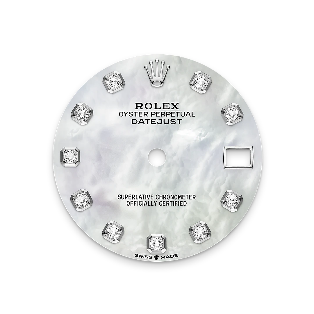 Rolex Datejust in White Rolesor - combination of Oystersteel and white gold, M278384RBR-0008 - Chung Fatt Kee