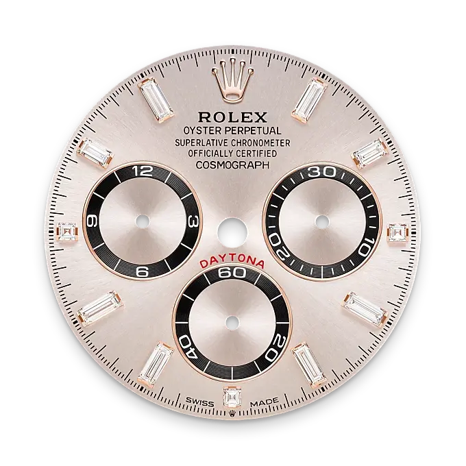 Rolex Cosmograph Daytona in 18 ct Everose gold with lugs set with diamonds, M126535TBR-0002 - Chung Fatt Kee