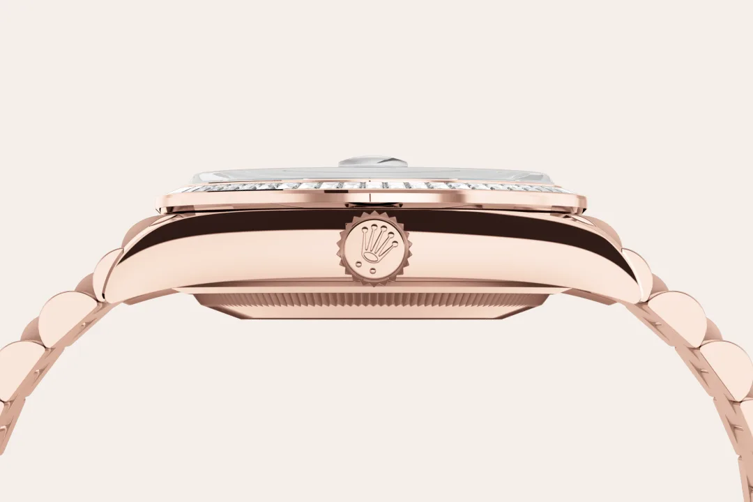 Rolex Day-Date in 18 ct Everose gold, M128395TBR-0032 - Chung Fatt Kee