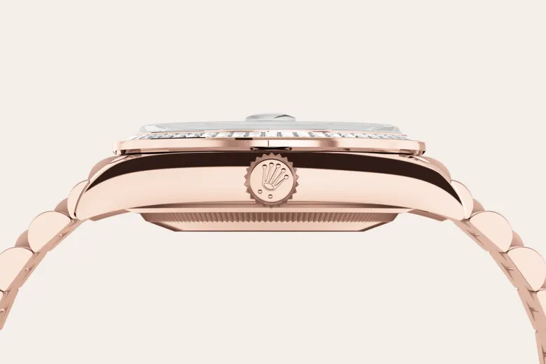 Rolex Day-Date in 18 ct Everose gold, M128395TBR-0032 - Chung Fatt Kee
