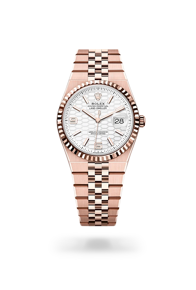 Rolex Land-Dweller in 18 ct Everose gold, M127235-0001 - Chung Fatt Kee