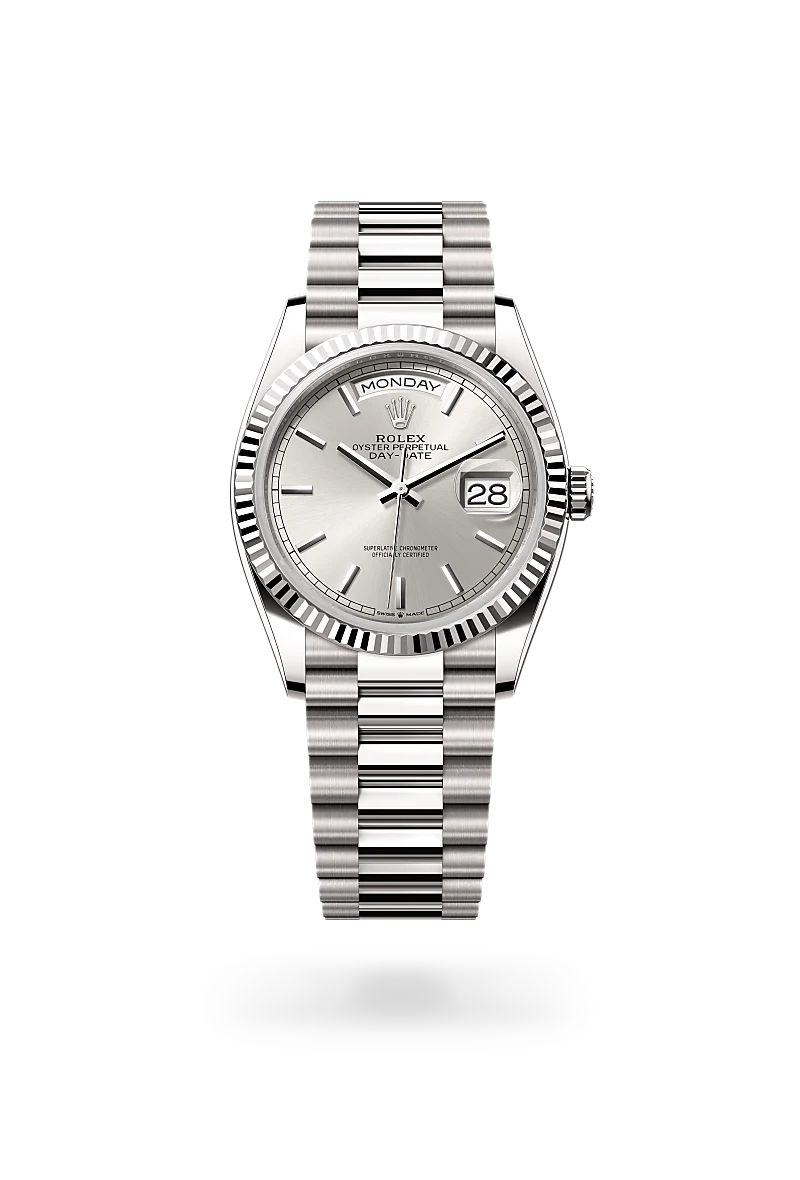 Rolex Day-Date in 18 ct white gold, M128239-0005 - Chung Fatt Kee