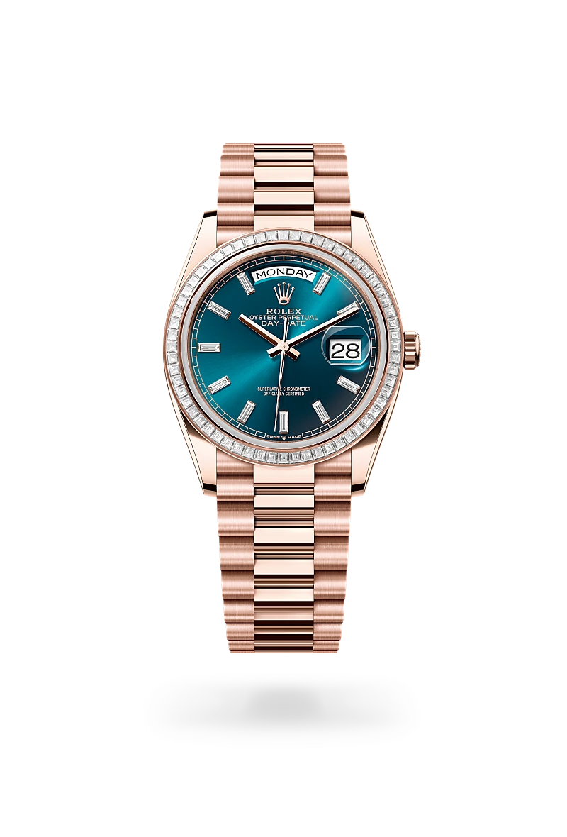 Rolex Day-Date in 18 ct Everose gold, M128395TBR-0032 - Chung Fatt Kee