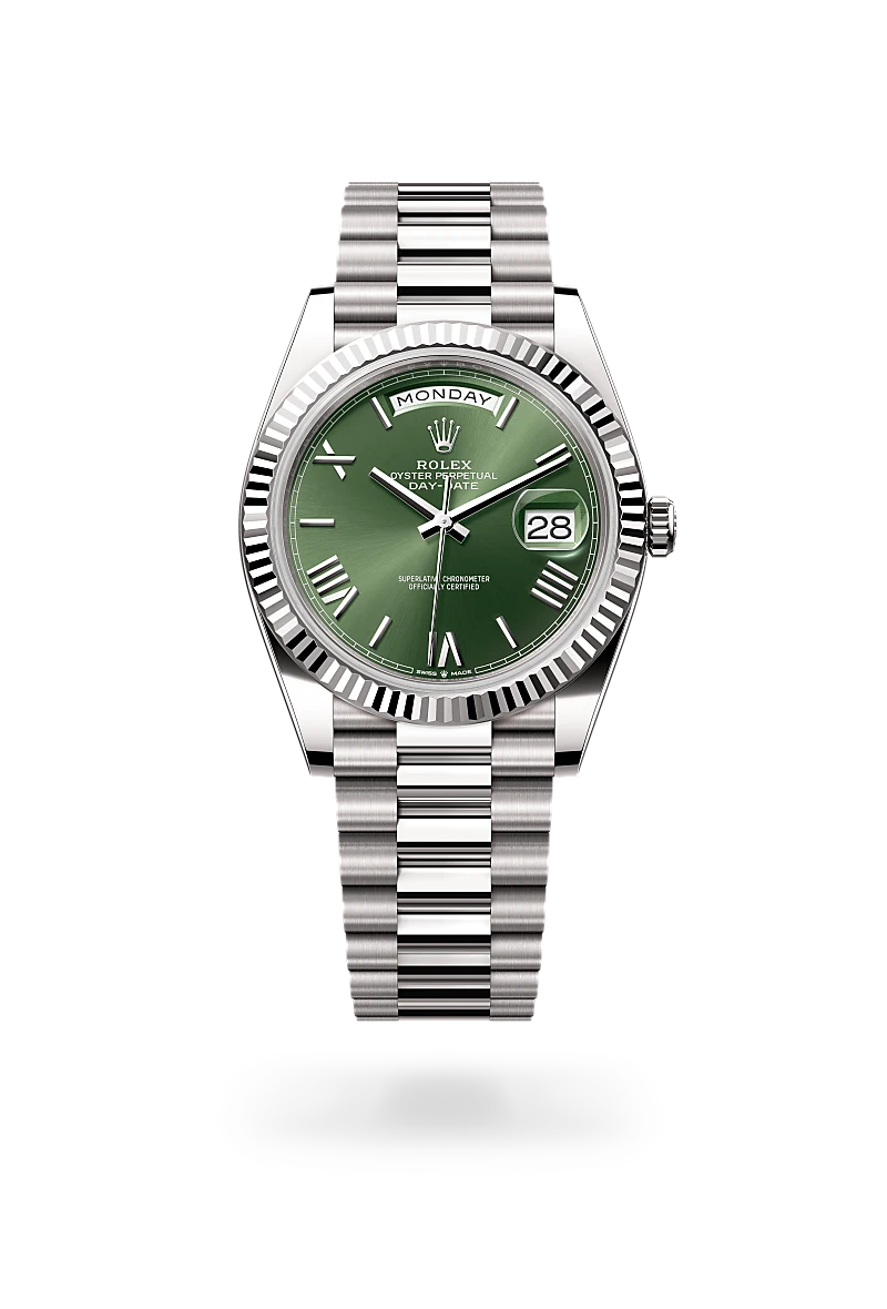 Rolex Day-Date in 18 ct white gold, M228239-0033 - Chung Fatt Kee