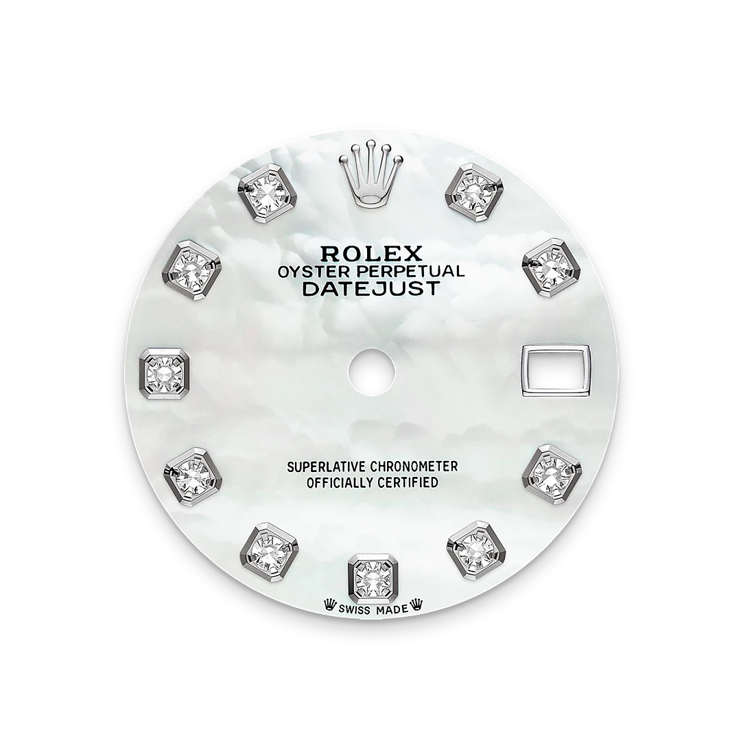 Rolex Lady-Datejust in White Rolesor - combination of Oystersteel and white gold, M279384RBR-0011 - Chung Fatt Kee