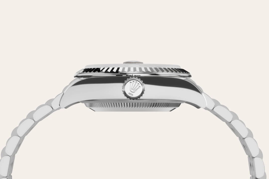 Rolex Lady-Datejust in White Rolesor - combination of Oystersteel and white gold, M279174-0003 - Chung Fatt Kee