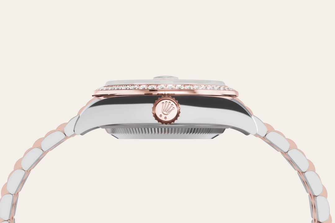 Rolex Lady-Datejust dalam Rolesor Everose - kombinasi Oystersteel dan emas Everose, M279381RBR-0013 - Chung Fatt Kee