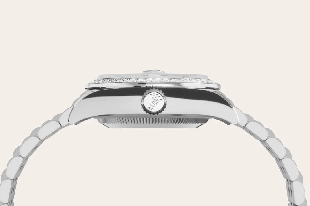 Rolex Lady-Datejust in White Rolesor - combination of Oystersteel and white gold, M279384RBR-0017 - Chung Fatt Kee