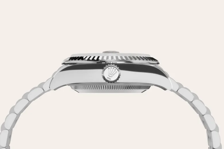 Rolex Lady-Datejust in White Rolesor - combination of Oystersteel and white gold, M279174-0003 - Chung Fatt Kee