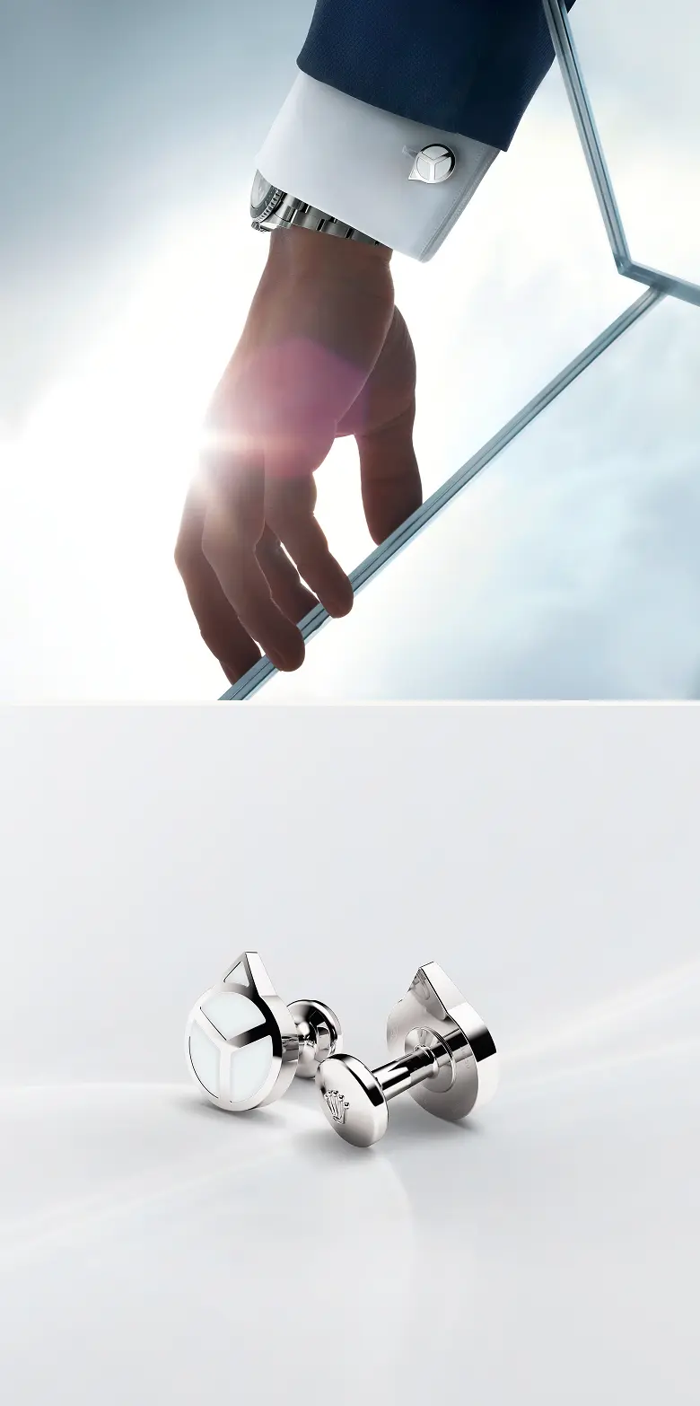 Rolex ‘Hand’ cufflinks in White gold, A1029 - Chung Fatt Kee