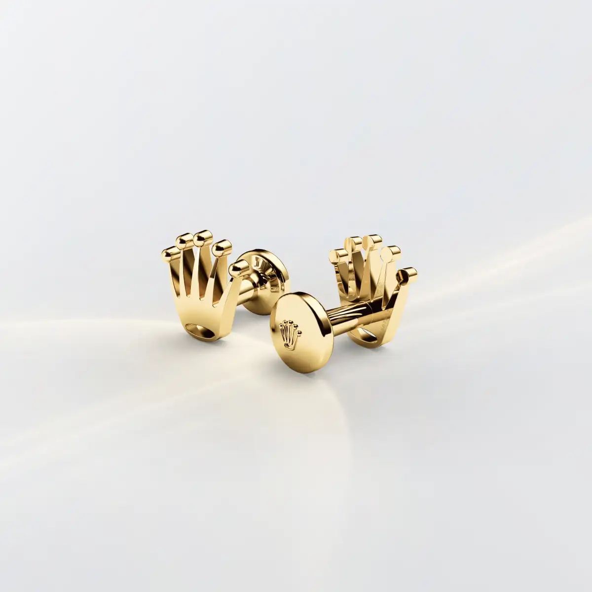 Rolex ‘Crown’ cufflinks in Yellow gold, A1018 - Chung Fatt Kee