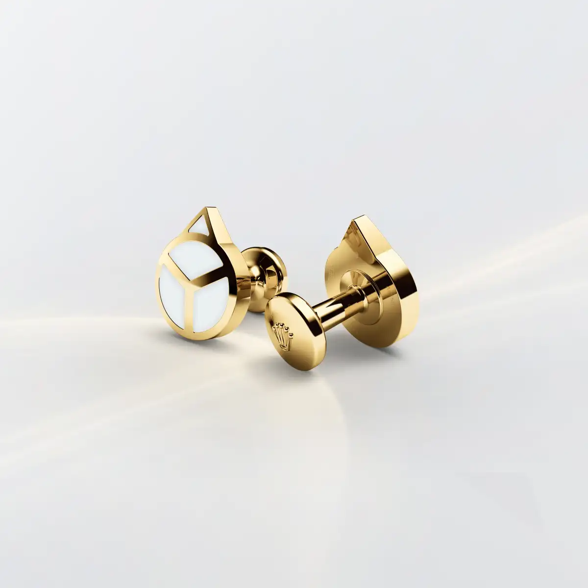 Rolex ‘Hand’ cufflinks in Yellow gold, A1028 - Chung Fatt Kee