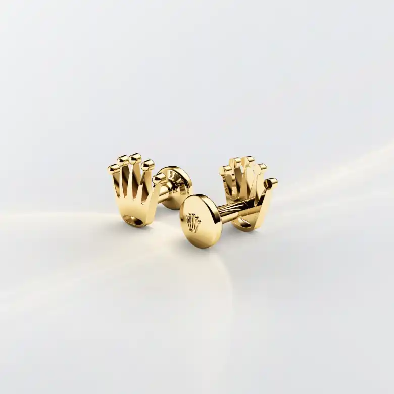 Rolex ‘Crown’ cufflinks in Yellow gold, A1018 - Chung Fatt Kee