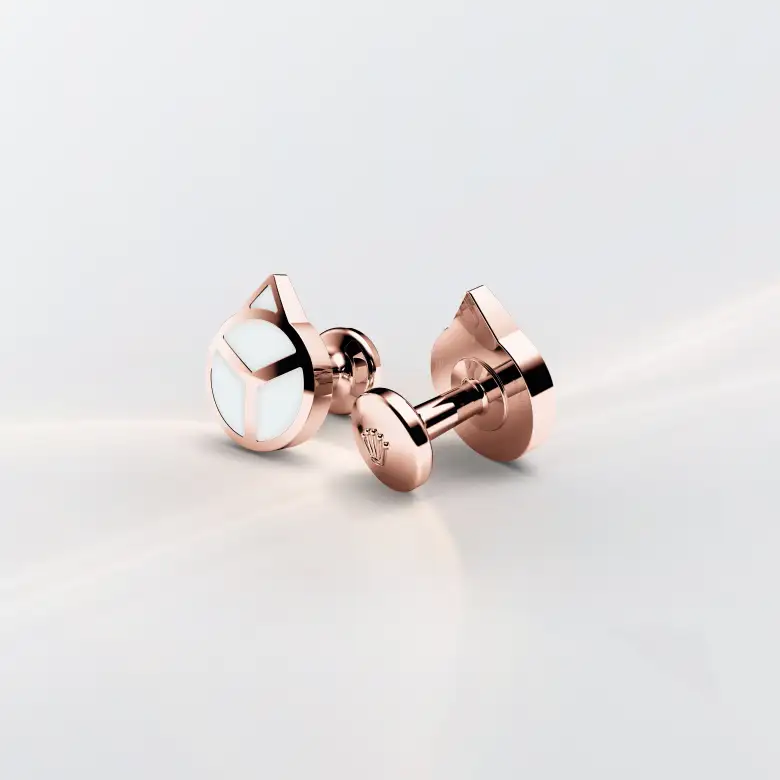 Rolex ‘Hand’ cufflinks in Everose gold, A1025 - Chung Fatt Kee