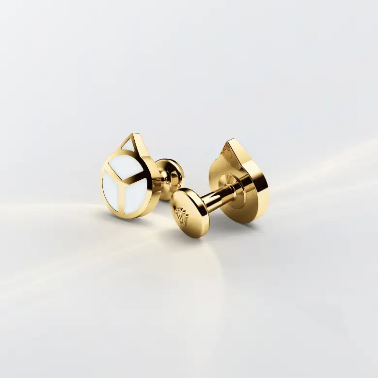 Rolex ‘Hand’ cufflinks in Yellow gold, A1028 - Chung Fatt Kee