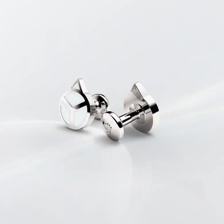 Rolex ‘Hand’ cufflinks in White gold, A1029 - Chung Fatt Kee
