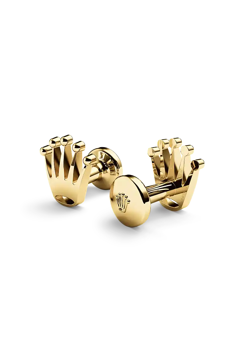 Rolex ‘Crown’ cufflinks in Yellow gold, A1018 - Chung Fatt Kee