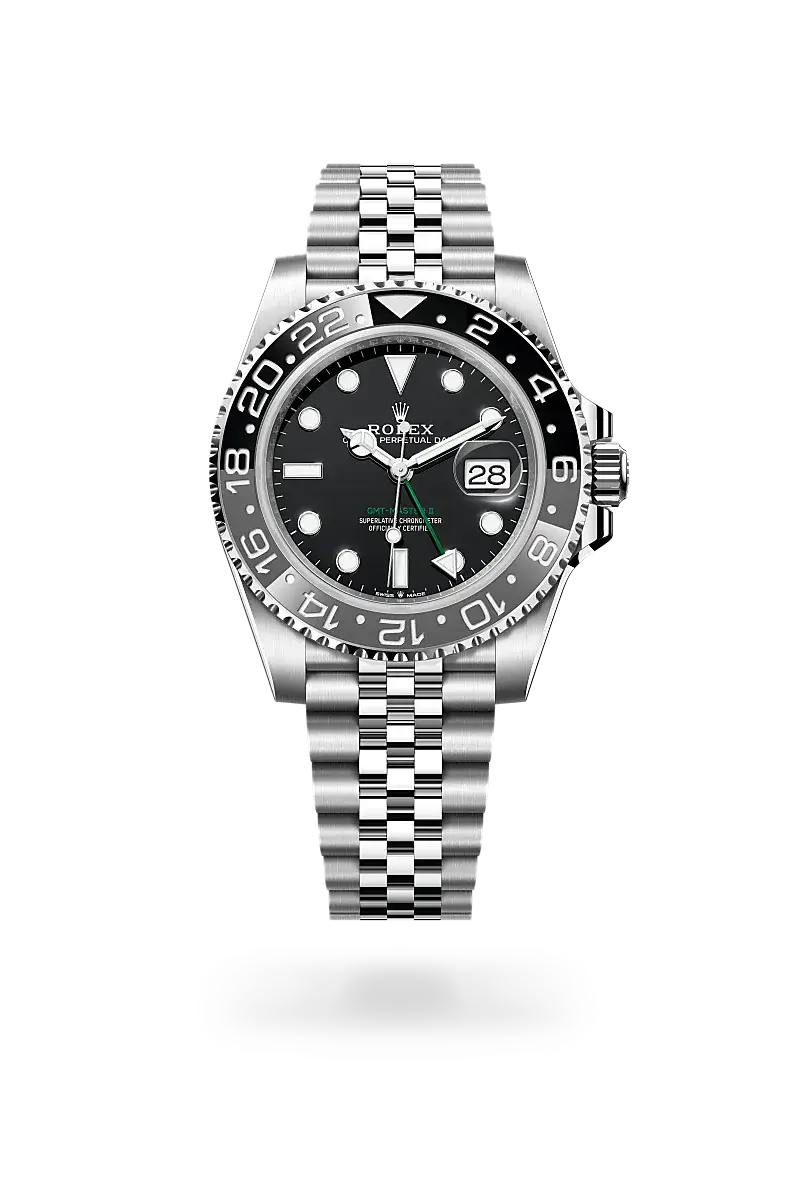 Rolex GMT-Master II in Oyster, 40 mm, Oystersteel, M126710GRNR-0003 - Chung Fatt Kee