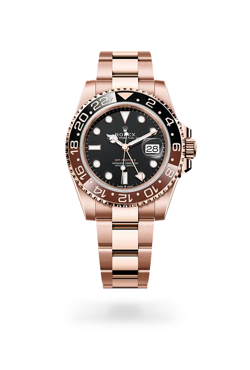 Rolex GMT-Master II in Oyster, 40 mm, Everose gold, M126715CHNR-0001 - Chung Fatt Kee