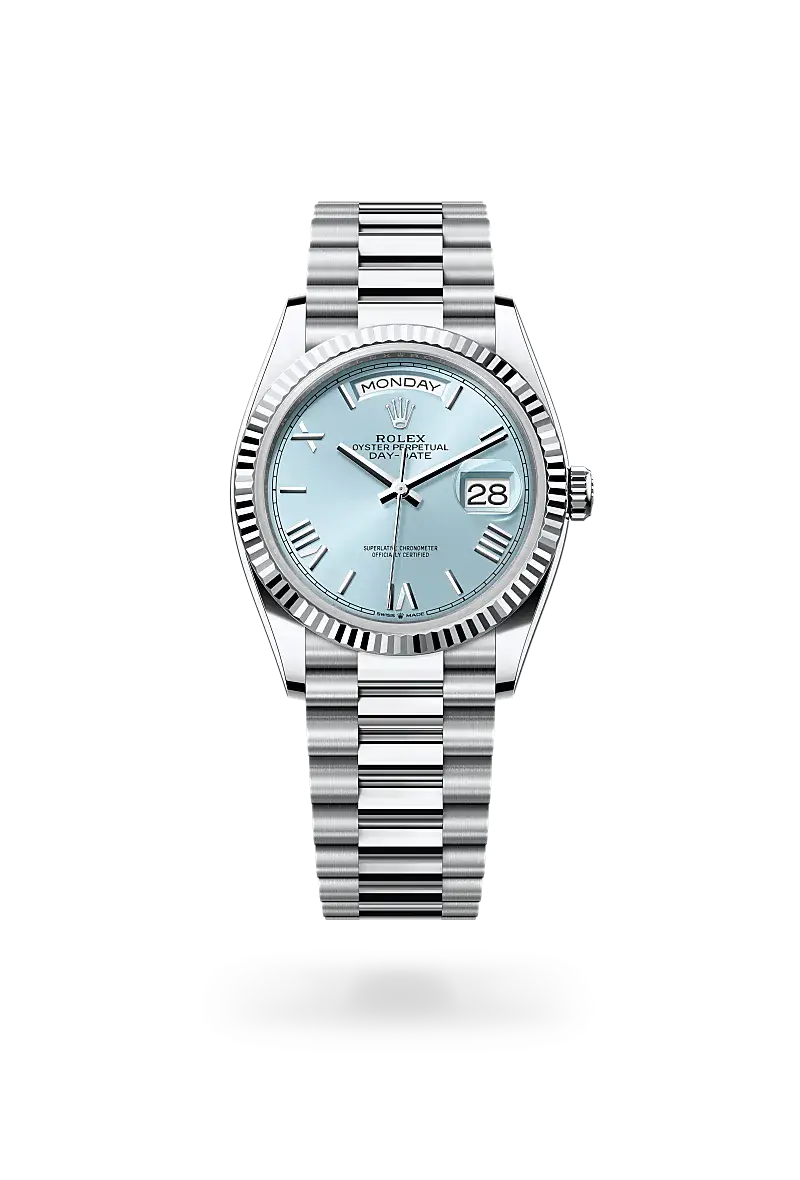 Rolex Day-Date 36 in Oyster, 36 mm, platinum, M128236-0018 - Chung Fatt Kee