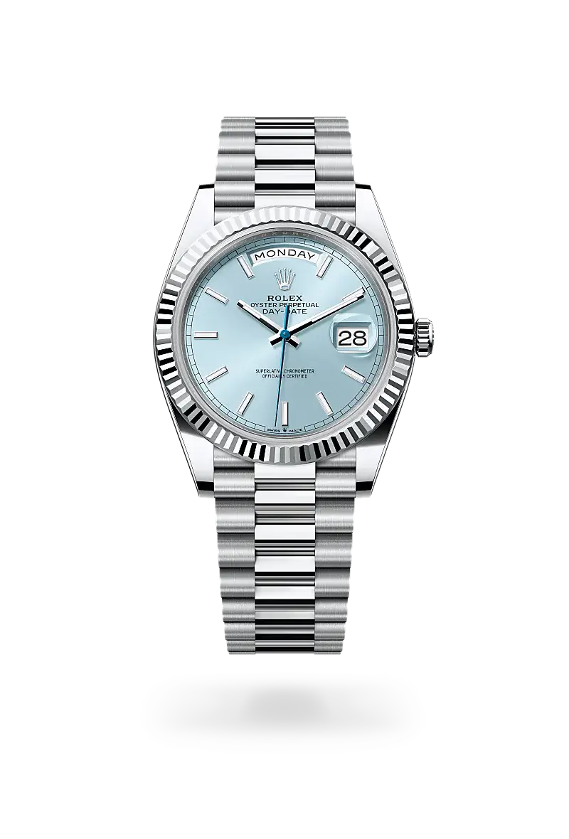 Rolex Day-Date 40 in Oyster, 40 mm, platinum, M228236-0018 - Chung Fatt Kee