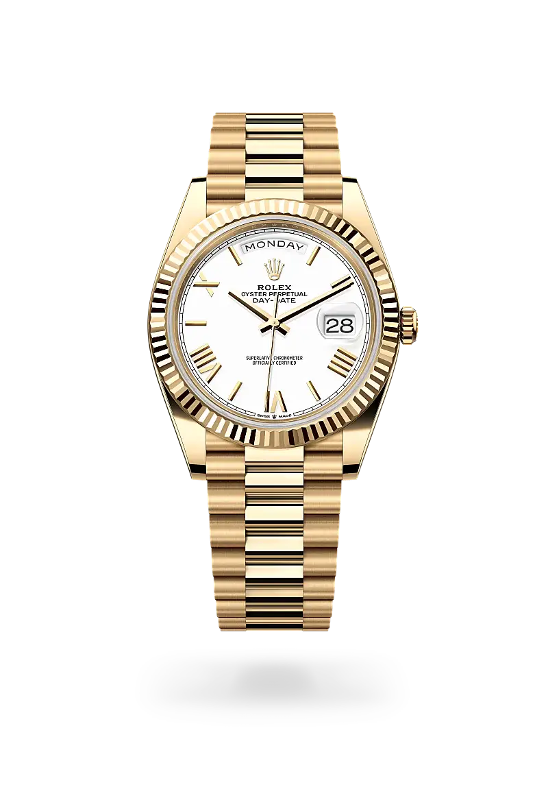 Rolex Day-Date 40 in Oyster, 40 mm, yellow gold, M228238-0042 - Chung Fatt Kee