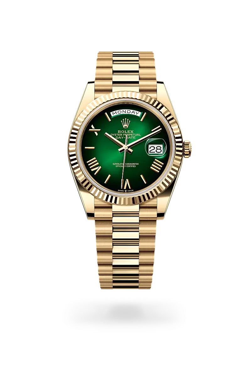 Rolex Day-Date 40 in Oyster, 40 mm, yellow gold, M228238-0069 - Chung Fatt Kee