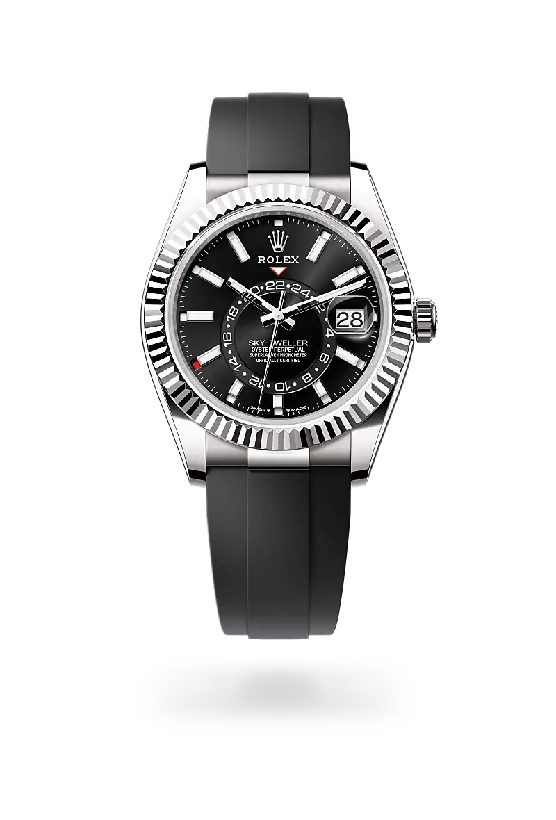 Rolex Sky-Dweller in Oyster, 42 mm, emas putih, M336239-0002 - Chung Fatt Kee