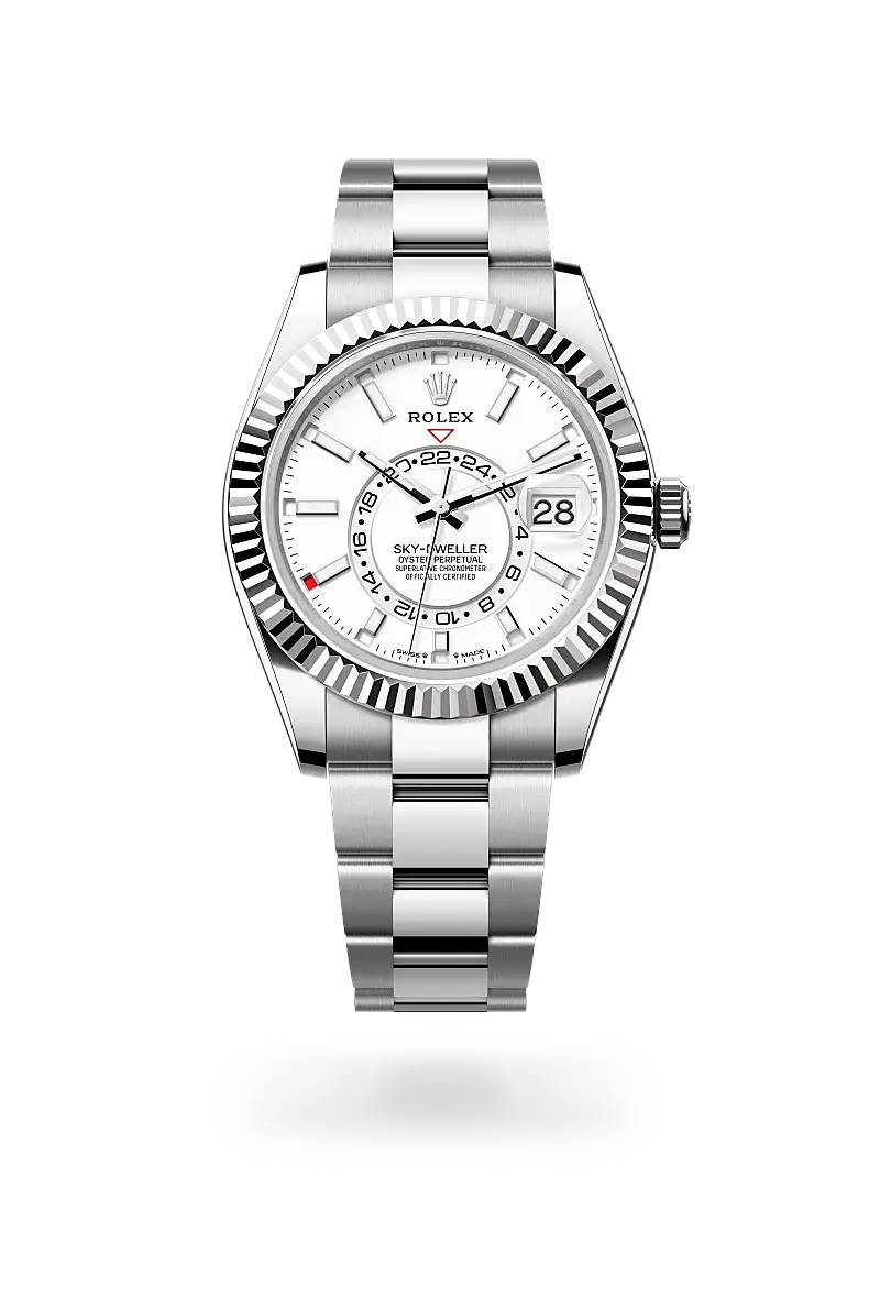 Rolex Sky-Dweller in Oyster, 42 mm, Oystersteel dan emas putih, M336934-0003 - Chung Fatt Kee