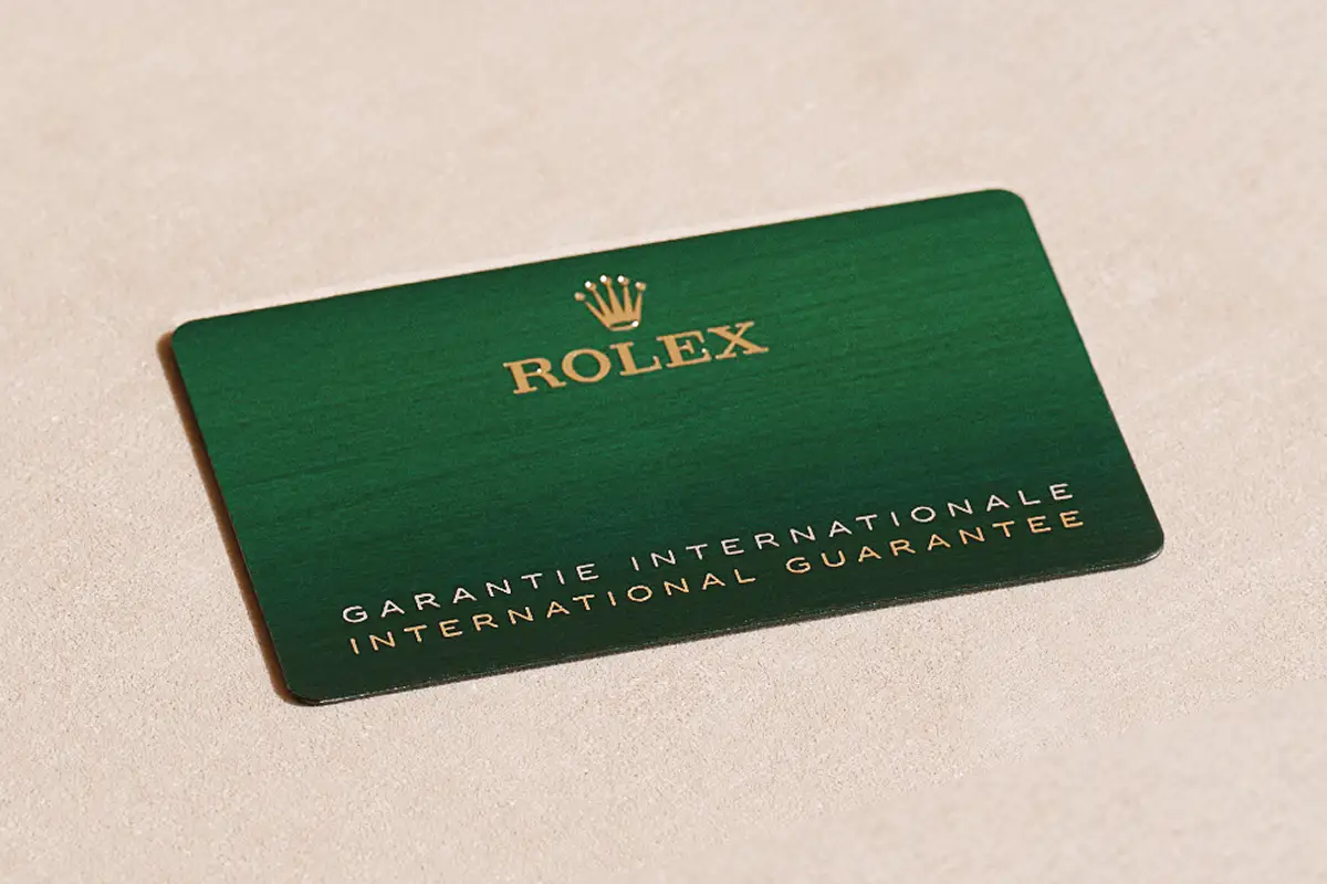 Rolex Guarantee - Chung Fatt Kee
