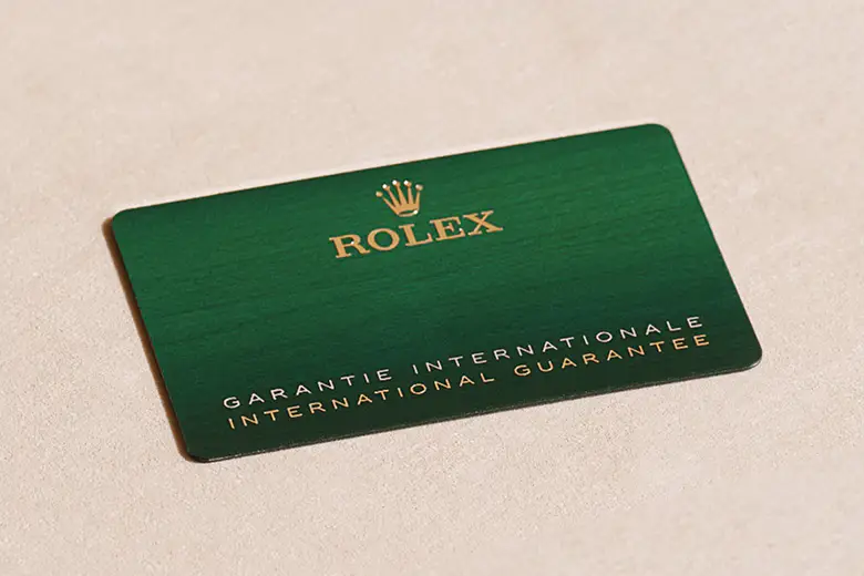 Rolex Guarantee - Chung Fatt Kee